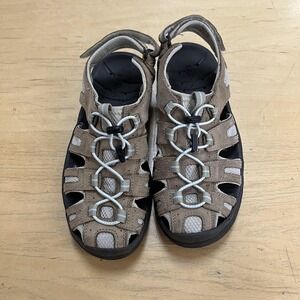 LL Bean Sandals Womens Size 9 Brown Closed Toe Fisherman Hiking Water Shoes